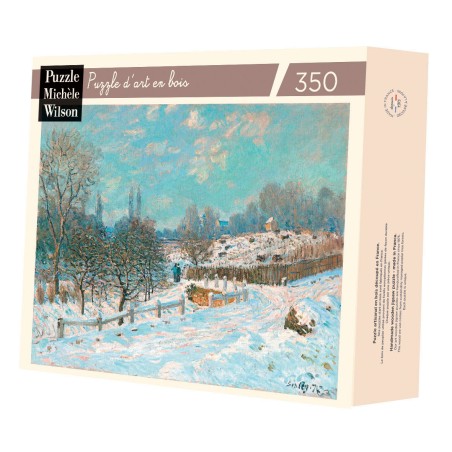 Puzzle 350 pices - Rue De Louveciennes Enneigee Sisley