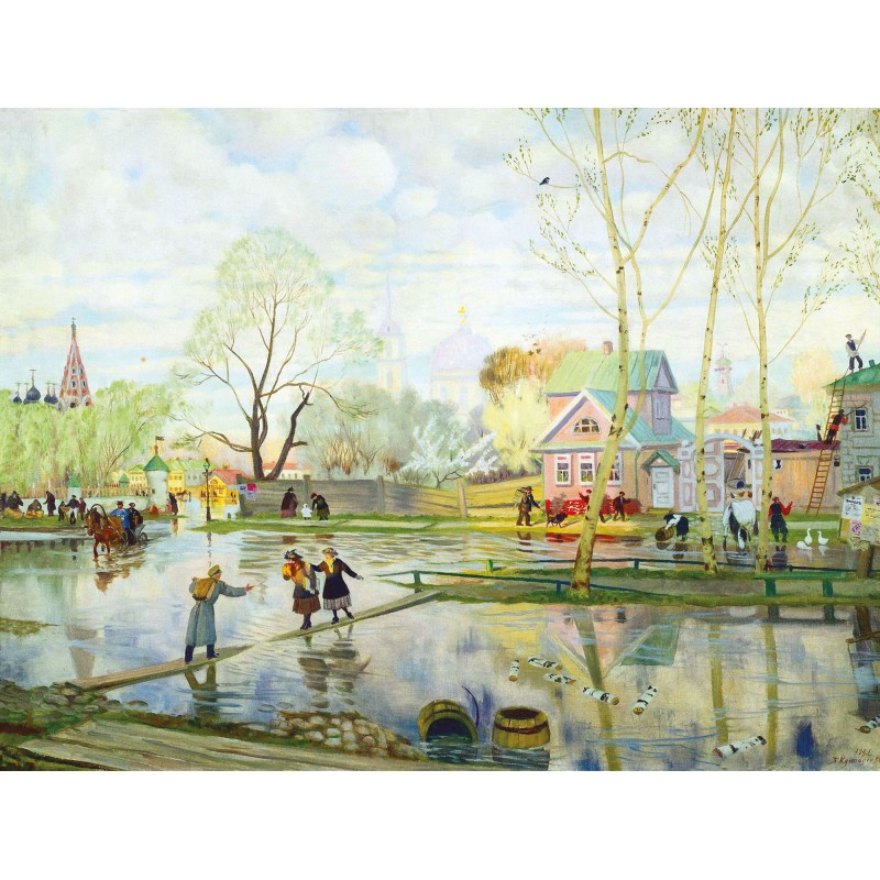 Puzzle 250 pièces - Printemps Russe  Koustodiev