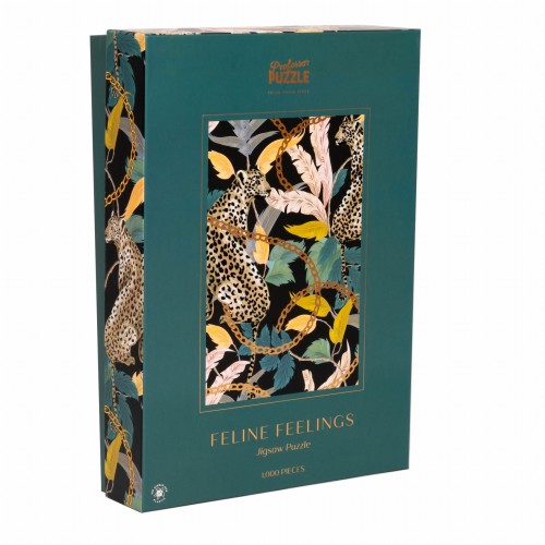 Puzzle 1000 pices - Feline Feelings Foil & Flock