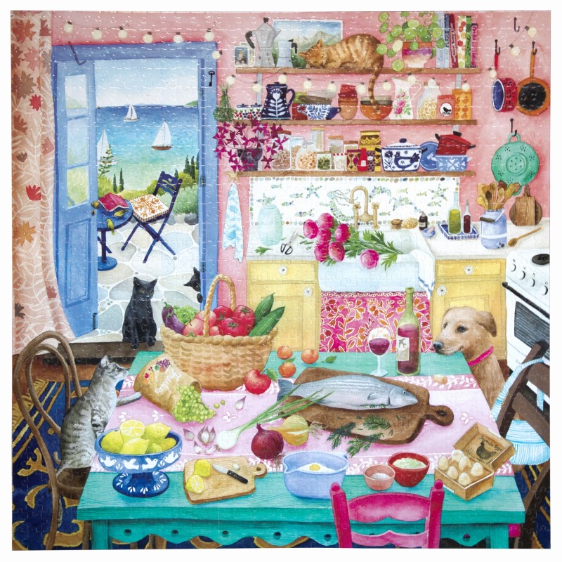 Puzzle 1000 pièces - Pink Kitchen