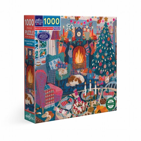 Puzzle 1000 pices - English Cottage Christmas