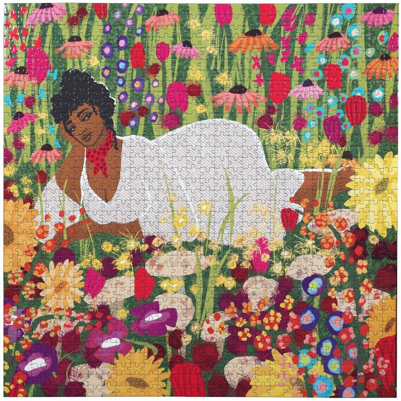 Puzzle 1000 pièces - Woman In Flowers