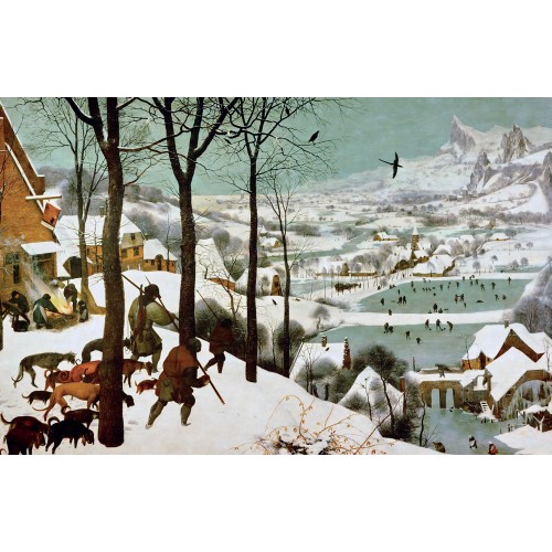 Puzzle 1000 pices - Chasseurs Dans La Neige