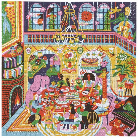 Puzzle 1000 pièces - Family Dinner Night