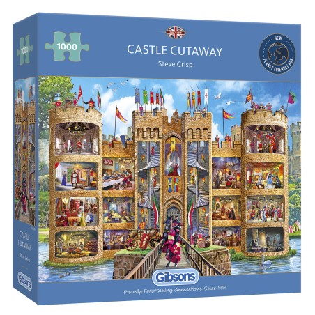 Puzzle 1000 pices - Castle Cutaway