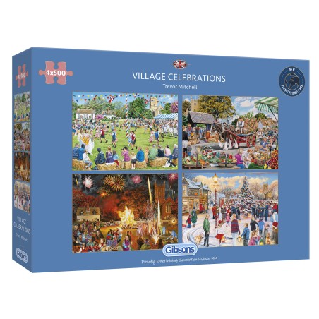 Puzzle 500 pices - Village Celebrations 4X5