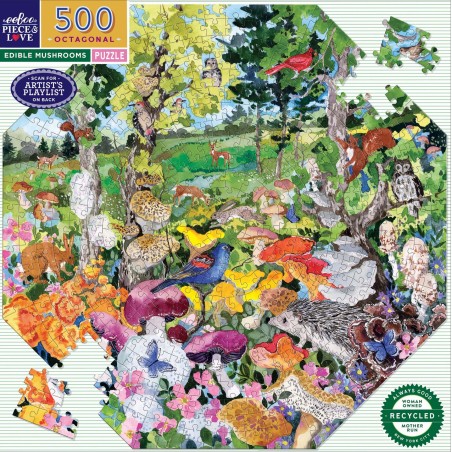 Puzzle 500 pices - Edible Mushrooms