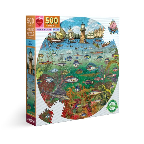 Puzzle 500 pices - Fish & Boats