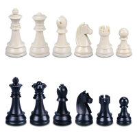 Pièces Echecs Plastique Lestées Design Standard - Taille 5