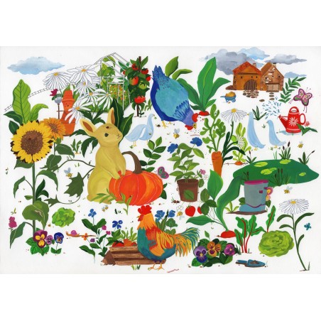 Puzzle 50 pièces - Le Jardin Potager Mathilde Joly