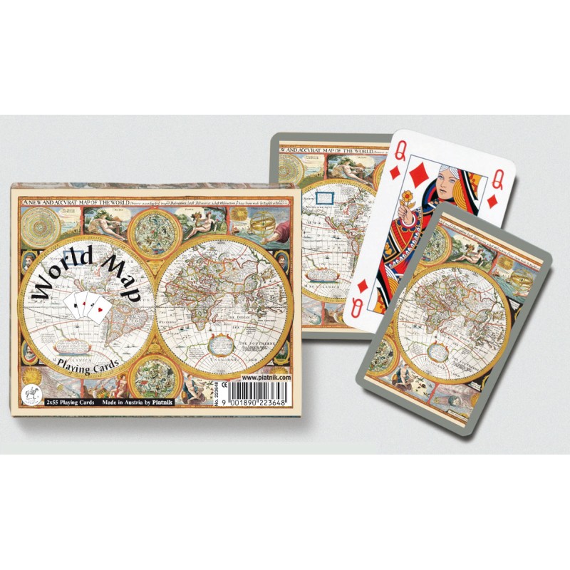 World Map 2X55 Cartes