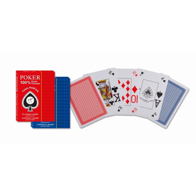 Plastic Poker Texas Hold'Em 55 Cartes