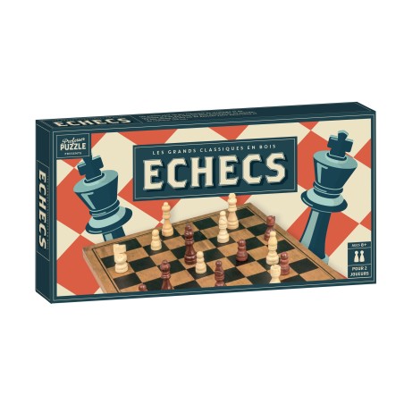 Echecs Bois Vintage