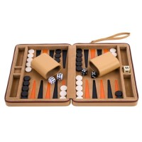 Backgammon 23cm Beige (9inch)