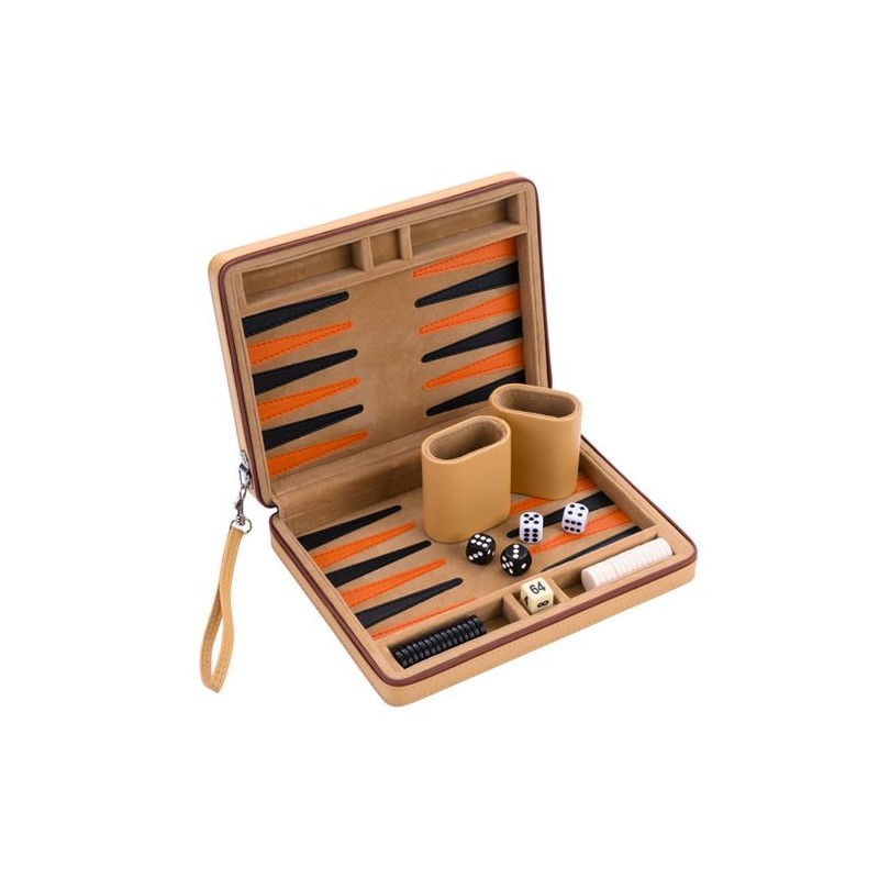 Backgammon 23cm Beige (9inch)