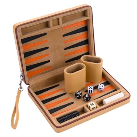 Backgammon 23cm Beige (9inch)