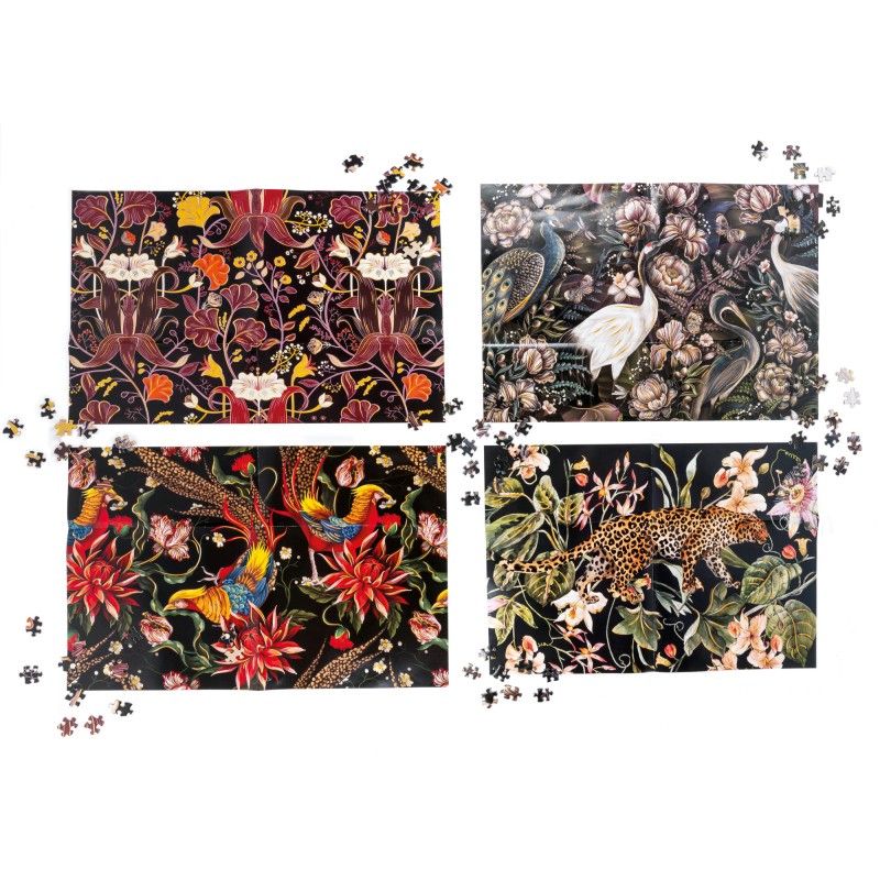 4 x Puzzle 1000 pièces - Foiled Foliage