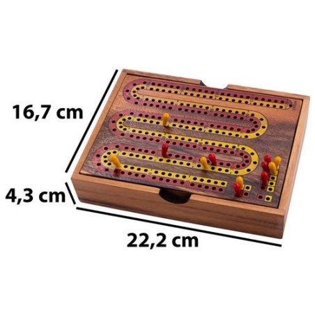 Cribbage Bois Acacia 22x17cm