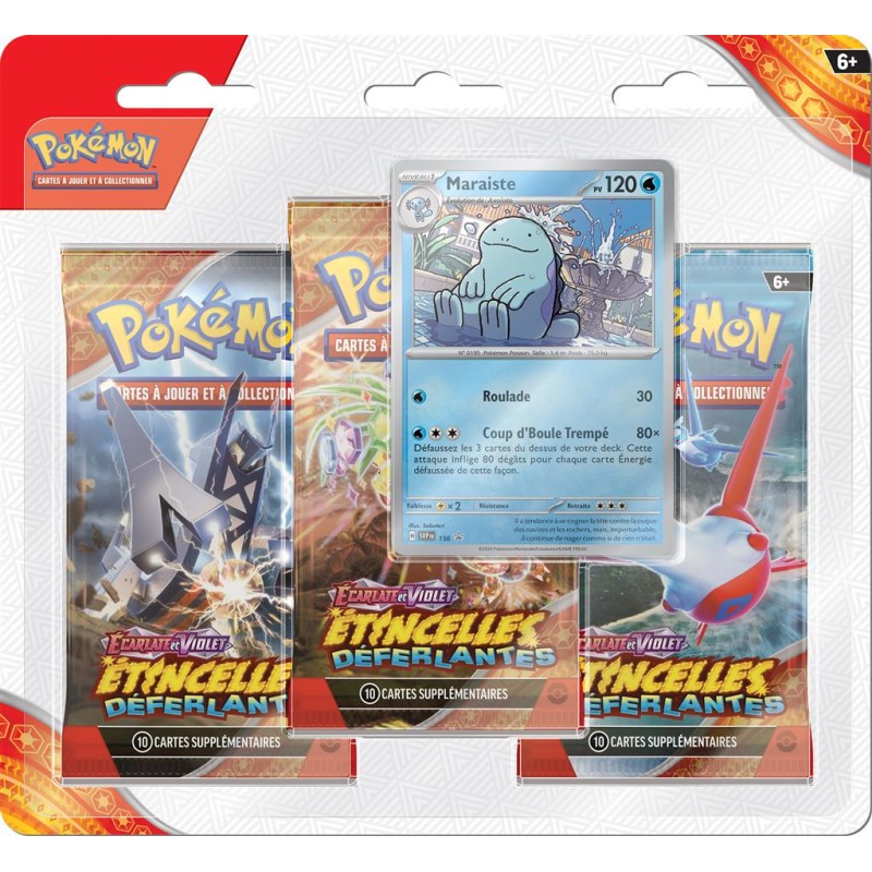 Pokemon Tripack Etincelles Déferlantes EV08