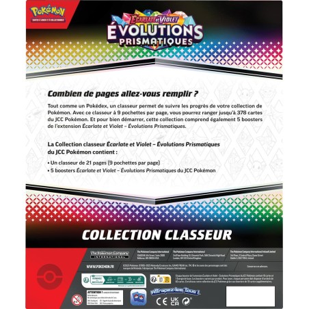 Coffret Pokemon Portofolio EV08.5 : Evolutions Prismatiques