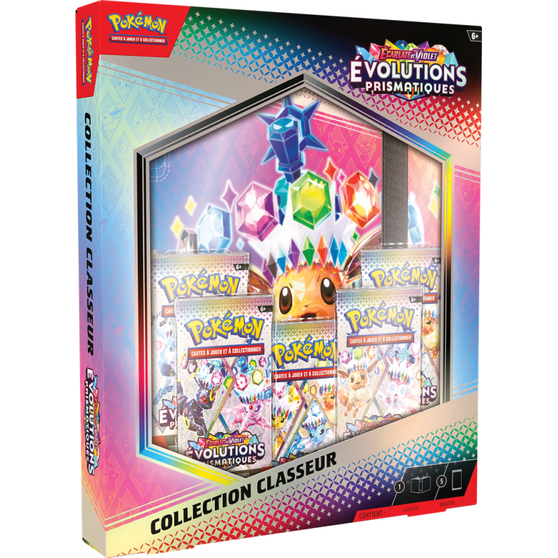 Coffret Pokemon Portofolio EV08.5 : Evolutions Prismatiques