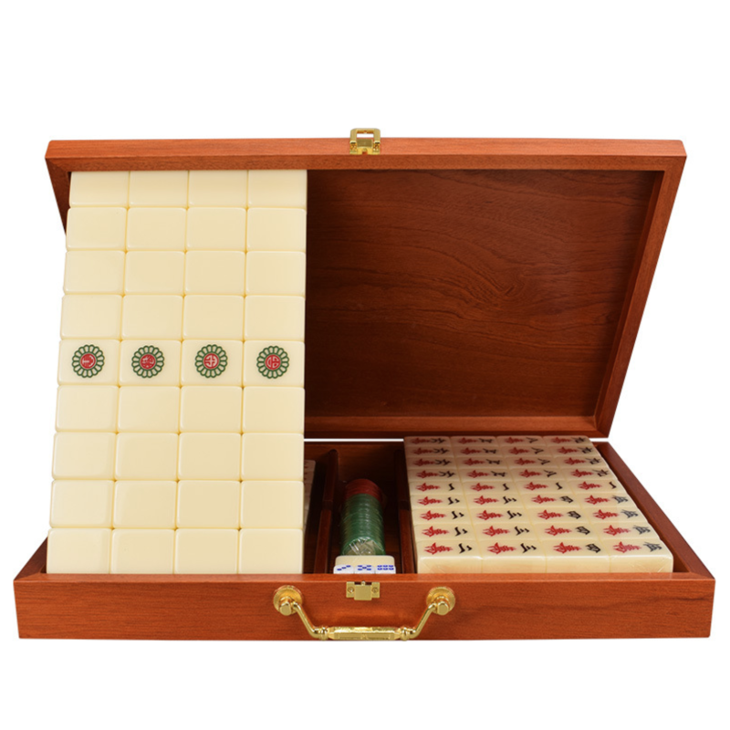 Mahjong Tradition Ivory Coffret Bois