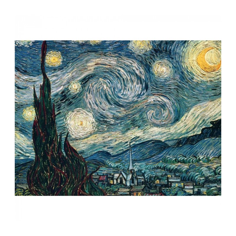 Puzzle 1500 pièces La Nuit étoilée - Van Gogh