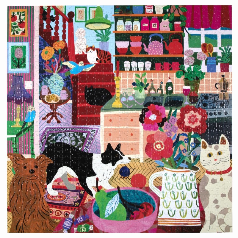 Puzzle 1000 pièces - Pets in the Kitchen