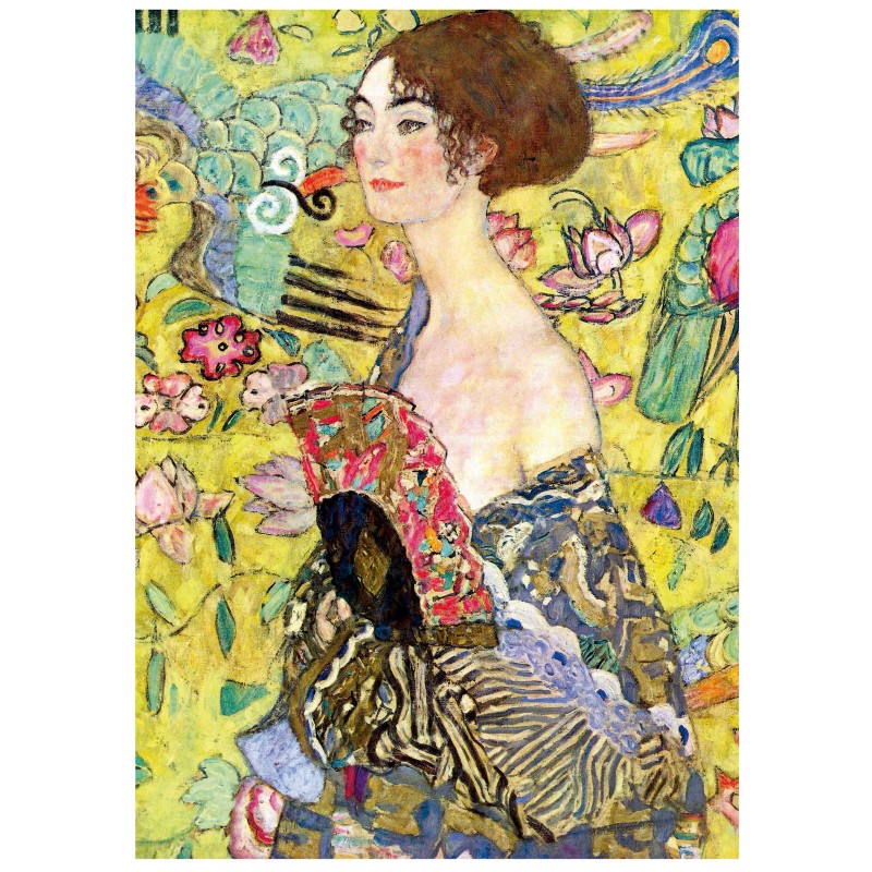 Puzzle 1000 pièces - La Femme à l'Eventail, Gustave Klimt