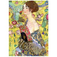 Puzzle 1000 pièces - La Femme à l'Eventail, Gustave Klimt