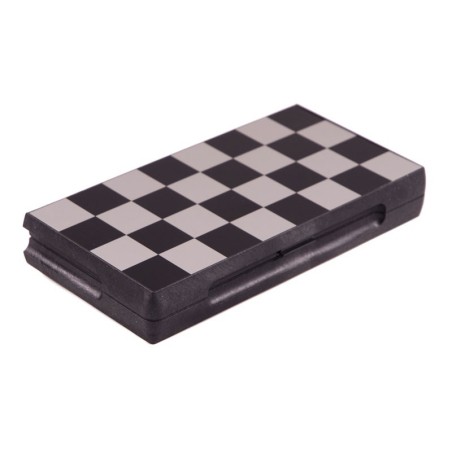 Coffret d'échecs magnétique pliant or et argent - petit modèle