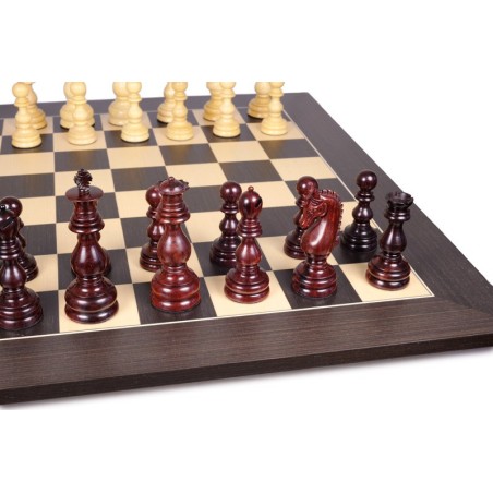 Jeu d'Echecs Dublin Padouk & Wenge - Ensemble Complet