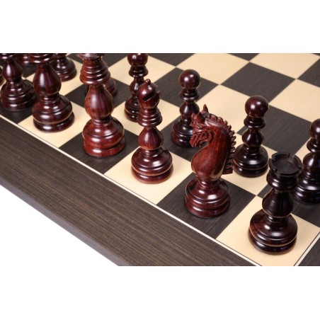 Jeu d'Echecs Dublin Padouk & Wenge - Ensemble Complet