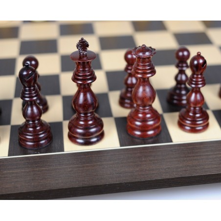 Jeu d'Echecs Dublin Padouk & Wenge - Ensemble Complet