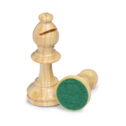Pièces d'échecs Chavet plombées-feutrées n°2