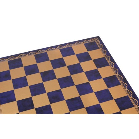 Echiquier Simili Cuir 45x45 bleu - Taille 5