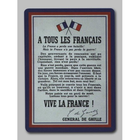 Cartes à jouer De Gaulle