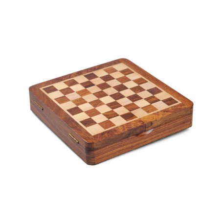 Coffret d'échecs en bois magnétique 27cm