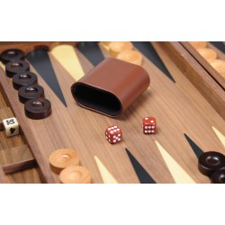 Backgammon en bois verni