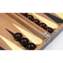 Backgammon en bois verni
