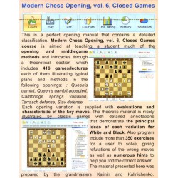 Modern Chess Opening vol.6 Closed Games (1.d4 d5) CD-Rom