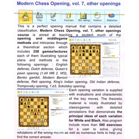 Modern Chess Opening vol.7 Other Openings CD-Rom