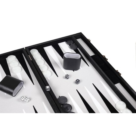 Backgammon Prestige Noir/Gris 46cm