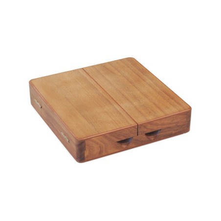 Coffret d'échecs en bois magnétique, pions design