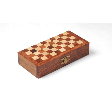 Dames Françaises et Backgammon Magnétique en Bois 20cm